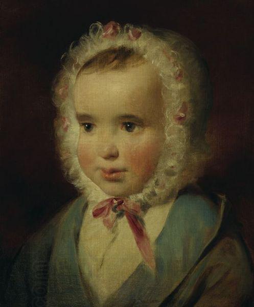 Friedrich von Amerling Portrat der Prinzessin Sophie von Liechtenstein (1837-1899) im Alter von etwa eineinhalb Jahren China oil painting art
